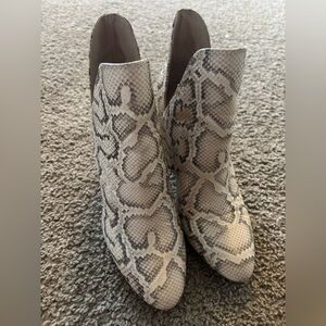 Steve Madden Snakeskin Ankle Booties